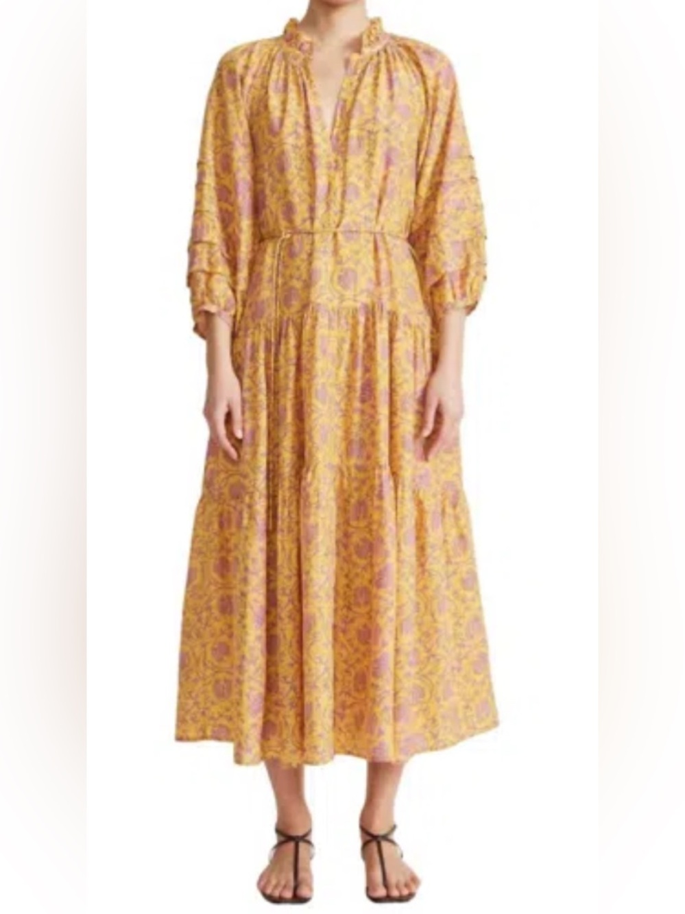 Apiece Apart Trinidad Maxi Dress Sunfaded Floral Size M